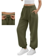 LOOPSUN Womens Sweatpants High Waisted Workout Active Wide Leg Pants Baggy Loungewear Sports Casual Pants