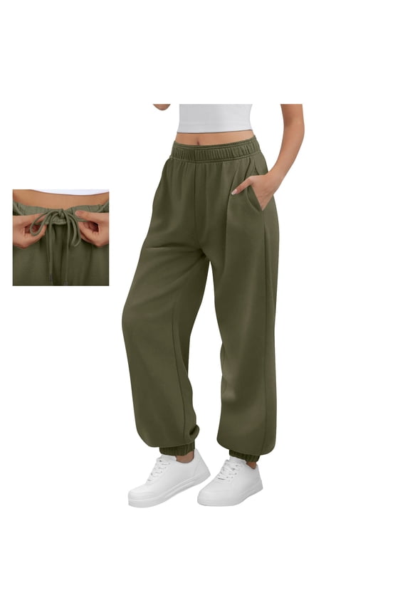 Womens Sweatpants High Waisted Workout Active Wide Leg Pants Baggy Loungewear Sports Casual Pants