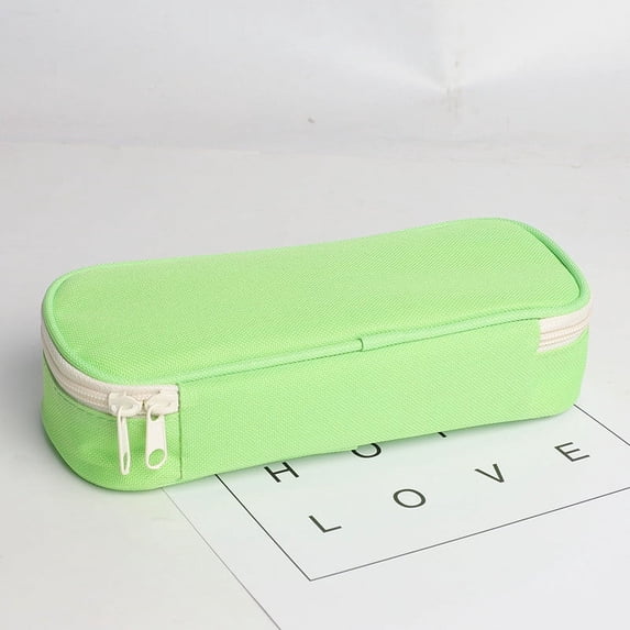 Fall and Winter Storage Clearance Holiday Deals 2024! VOAVEKE Pencil Pouch, 2pc Pencil Case Oxford Cloth Pencil Case Large Capacity Student Pencil Case