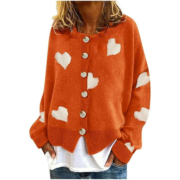 Fall And Winter Sweaters for Women 2023 Daisy Cardigan Sweaters Button Down Sweater Cardigan Flower Print Sweater Knit Cardigan Top Women Sweaters Clearance Cheap