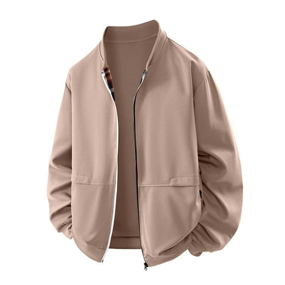 Fall Winter Windproof Jackets for Mens Stand Collar Open-Front Ultra Soft Textured Blazer Casual Warm Thermal Shirts Casual Fall Outfits Y2K Winter Clothes 2025