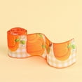 thumbnail image 1 of Fall Wired Ribbon 2m Pumpkin Pattern Thanksgiving Craft Ribbon, Autumn Wrapping Bow Ribbon for Wreath Making, Gift Packaging, Home Decoration, Orange, 1 of 3