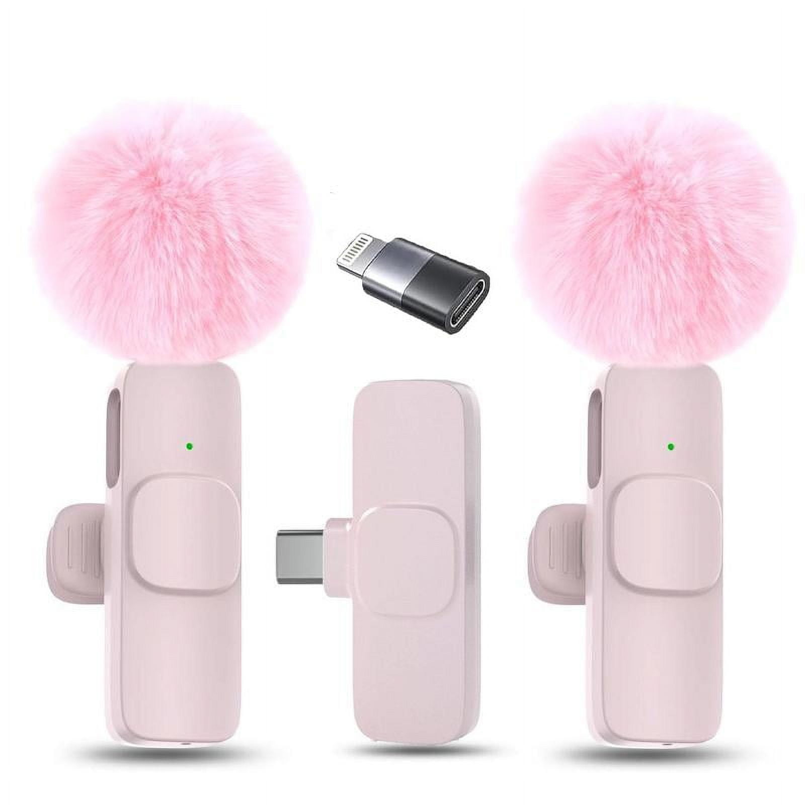 Fall Wireless Lavalier Microphone, Rechargeable Wireless Microphone ...