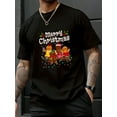 thumbnail image 1 of Fall Women T-Shirt Merry Christmas Gingerbread Cookies Men Women T-Shirt Halloween Pumpkin Thanks Giving Family Funny Christmas Graphic Casual Autumn Tee Tops Men's T Shirt, 1 of 7