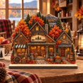 Rustic Fall Thumbnail Fall Wooden Block Rustic General Store Village Tabletop Display for ...
