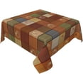 thumbnail image 1 of Fall Wooden Pumpkin Square Tablecloth - Pumpkins Table Cloth Thanksgiving Autumn Harvest Tablecloth Elegant Farmhouse Table Cover Decorative for Indoor and Outdoor, 1 of 6