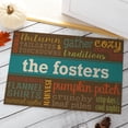 thumbnail image 1 of Fall Words Personalized Indoor/Outdoor Doormat, 1 of 3