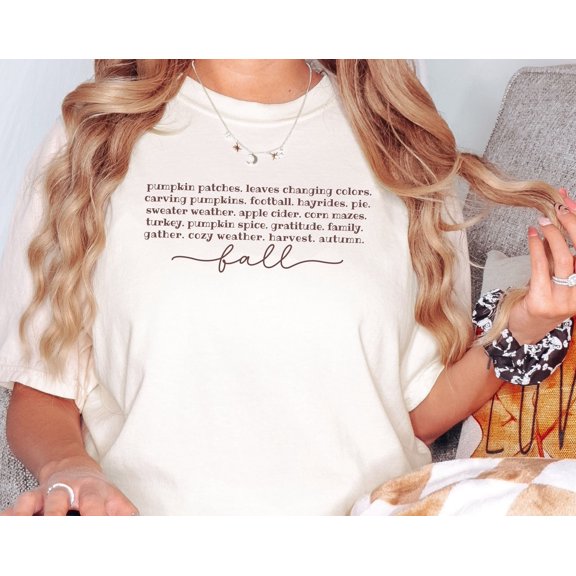 Fall Words Shirt Cute Fall Shirt Hello Fall Shirt Autumn Shirt Fall Definition Shirt Women