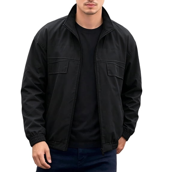 Fall Workout Jackets for Men Lightweight Business Casual Jacket Collared Outwears