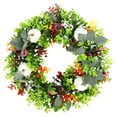 thumbnail image 1 of Fall Wreath, 17.7 Inch Autumn Wreath for Front Door Outside Ideal for Autumn & Halloween & Thanksgiving Day, 1 of 8
