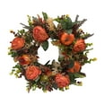 thumbnail image 1 of Fall Wreath For Front Door Decoration, Artificial Pumpkin Maple Leaf Peony Berry Handmade Vine, 45Cm Size Construction Thanksgiving Festive Gift For Family Friends, 1 of 8