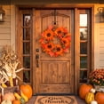 thumbnail image 1 of Fall Wreath for Front Door Thanksgiving Decorations Flower Sunflowers Maple Leaves Hanging Festival Artificial for Farmhouse Indoor Outdoor Window Wall Porch Decor by MPOISVA, 1 of 6