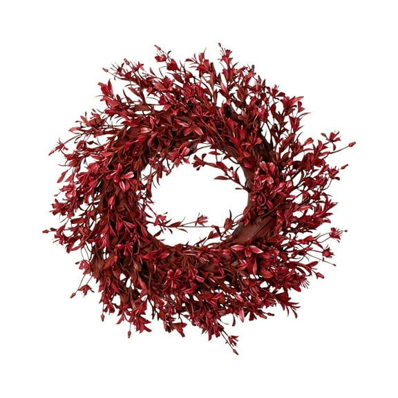 Fall Wreath for Front Door Autumn Fake Leaves Wreath for Indoor Outdoor Farmhouse Home Wall Window Festival Wedding Halloween Decorations