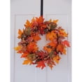 thumbnail image 1 of Fall Wreath for Front Door - Rustic Autumn Wreath with Pumpkins, Berries & Ferns, Thanksgiving Harvest Decor for Home & Porch, 1 of 9