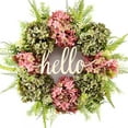 thumbnail image 1 of Fall Wreaths for Front Door 18 Inch Artificial Hydrangea Wreaths with "Hello" Welcome Sign Floral Garland for Farmhouse Home Outdoor Wedding Windows Wall Decor, 1 of 5