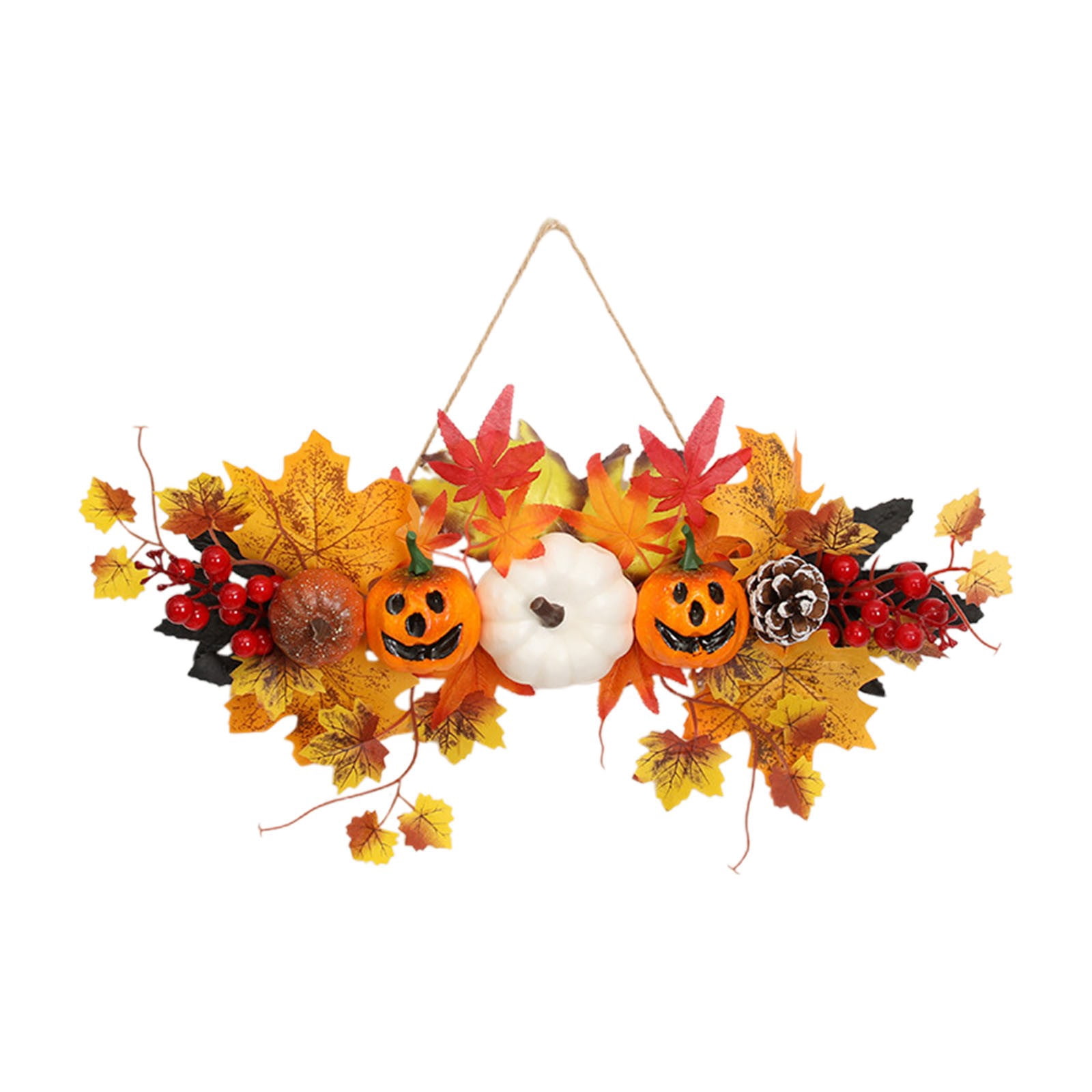 Fall Wreaths for Front Door 18 Inch Autumn Wreath Artificial ...