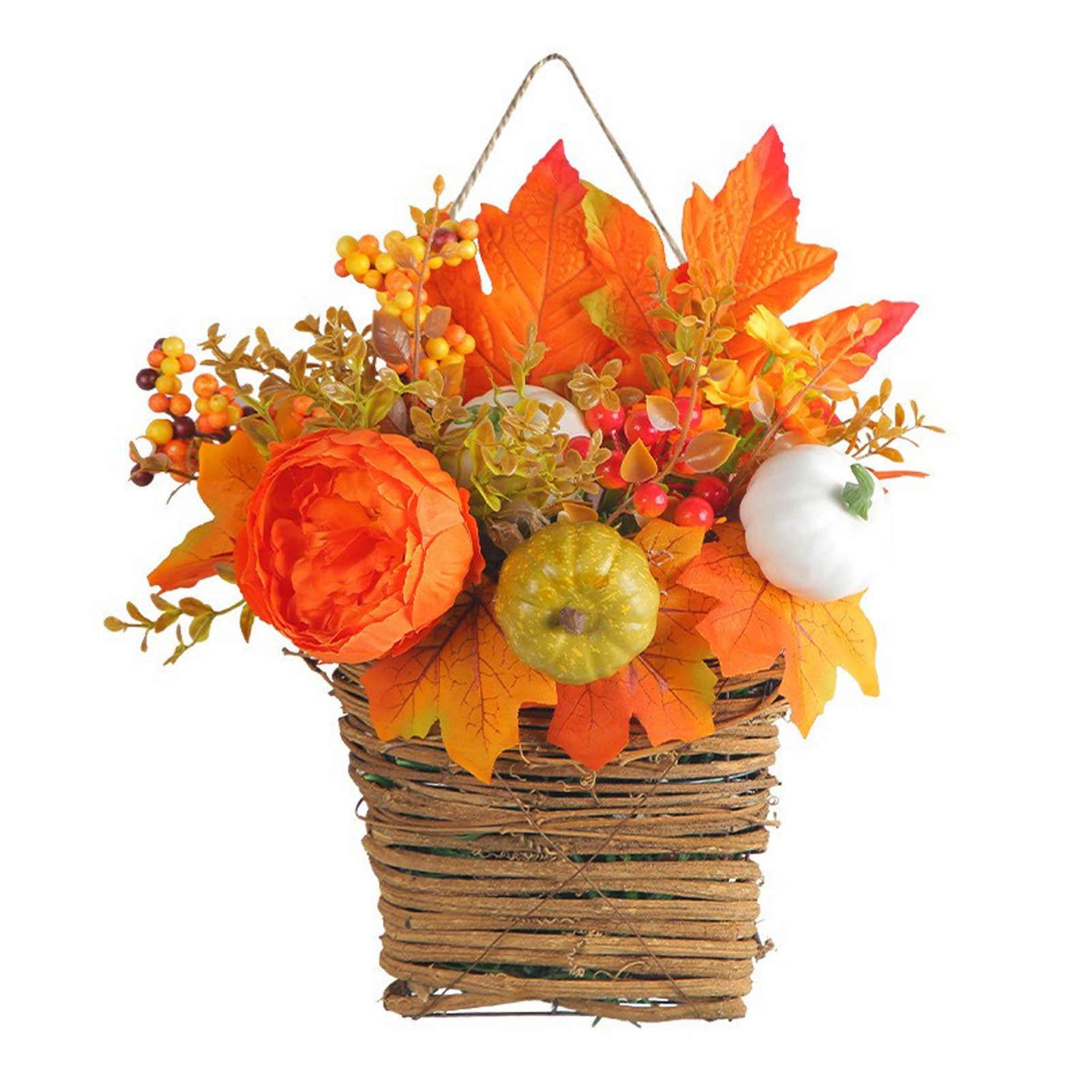 Fall Wreaths for Front Door Autumn Harvest Door Window Wall Decoration ...