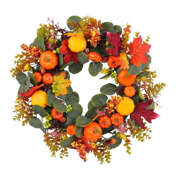 Fall Wreaths Front Door Maple Leaves Autumn Thanksgiving Harvest Festival Decorations Indoor And Outdoor