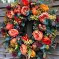 thumbnail image 1 of Fall Wreaths for Front Door 18" Artificial Floral Wreaths Decorations for Home & Thanksgiving & Halloween, 1 of 5