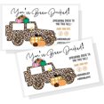 thumbnail image 1 of Fall Youve Been Ducked Halloween Tags Cards Leopard and Pumpkins  50 Pack  Duck Duck SUV #Duckduck Car Game for Rubber Ducks to Place on car You Have Been ducked Autumn Cards Orange Teal Cheetah, 1 of 8