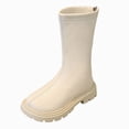 thumbnail image 1 of Fall and Winter Boots for Girls Toddler Mid Calf Boots Flat Thick Bottom Warm Boots, 1 of 7