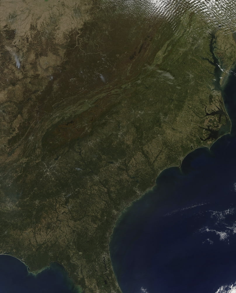 Fall colors in the southeastern United States Canvas Art - Stocktrek Images (25 x 31)