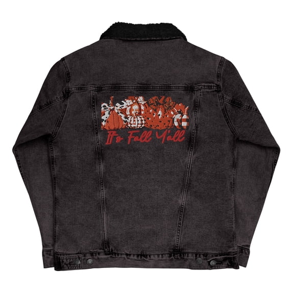 Fall denim sherpa jacket_Black Denim_S