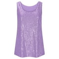 thumbnail image 1 of Fall dresses Sparkly Festival Sleeveless Tank Camisole Loose Round Neck Layering Top For Casual Wear And Daily Outfits sequin dress, 1 of 6