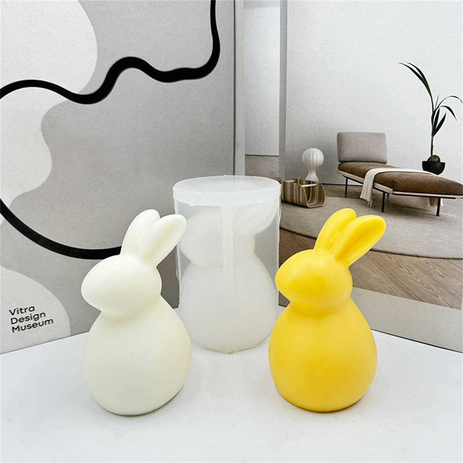 Fall fashion 2024 Easter Folding Ear Rabbit Silicone Mould DIY