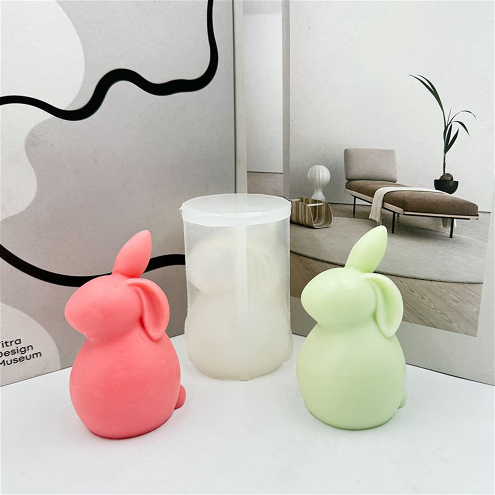 Fall fashion 2024 Easter Folding Ear Rabbit Silicone Mould DIY