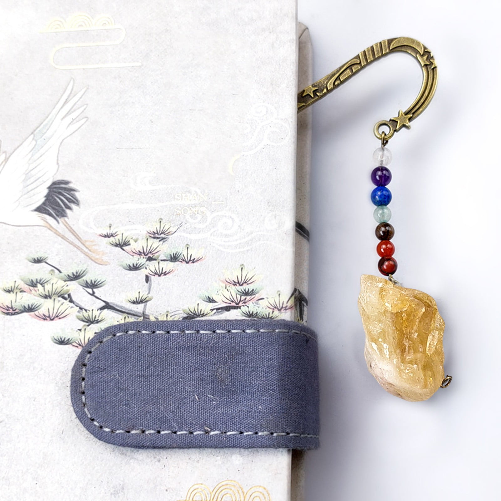 Fall fashion 2024 Retro Metal Bookmark, Star Sun And Moon Bookmark