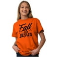 thumbnail image 1 of Fall for Jesus Autumn Vibes Women's Graphic T Shirt Tees Brisco Brands X, 1 of 6