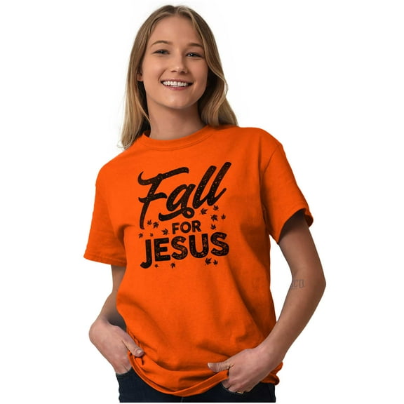 Fall for Jesus Autumn Vibes Women's Graphic T Shirt Tees Brisco Brands X