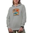 thumbnail image 1 of Fall for Jesus, He Never Leaves, Christian Autumn Art Merch Gift, Heather Grey Hooded Sweatshirt or Hoodie, 2XL, 1 of 5