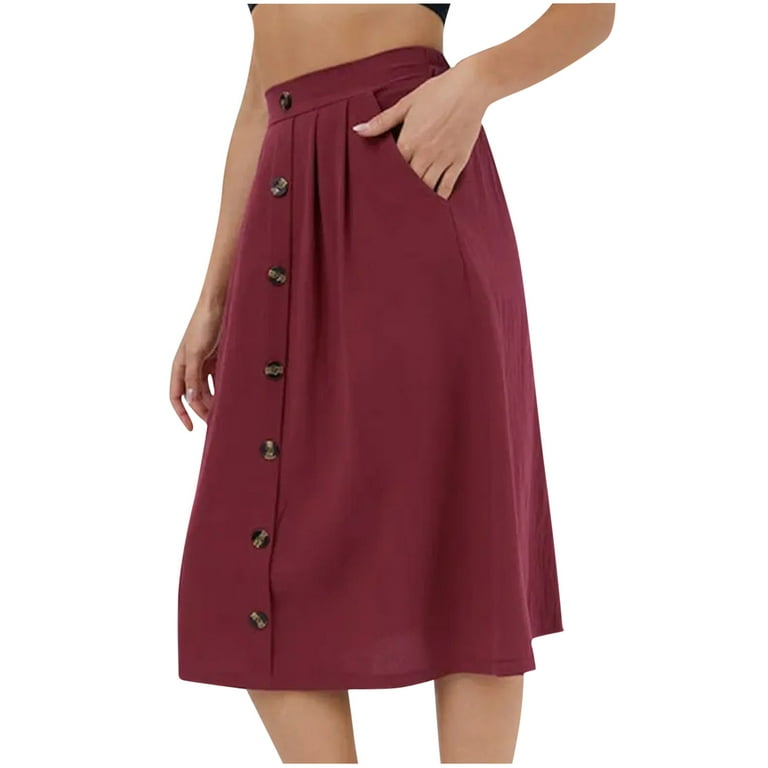 Plissé skirt with elasticated waistband - Champagne