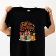 thumbnail image 1 of Fall into Learning Embrace Autumn Wisdom Quote Unisex T-Shirt, up to size 5XL, 1 of 2