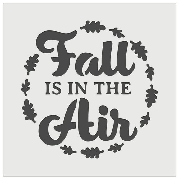 Fall is in the Air DIY Cookie Wall Craft Stencil - 4.5 Inch