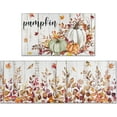 thumbnail image 1 of Fall kitchen rugs set of 2，Fall Kitchen Rugs Fall Entrance Door Mat Pumpkin Maple Leaf Non Slip Kitchen Rug Anti Fatigue Mats for Kitchen Floor Waterproof Washable Rug Runner for Fall Thanksgiving, 1 of 6