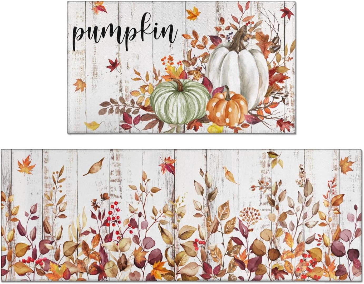Fall kitchen rugs set of 2，Fall Kitchen Rugs Fall Entrance Door Mat ...