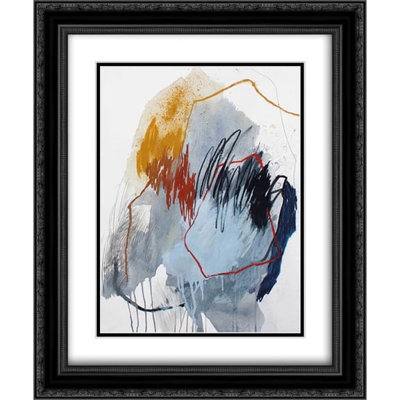 Fall of 2016 No. 5 2x Matted 20x24 Black Ornate Framed Art Print by Guo, Ying