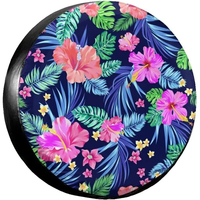 Fall r Hawaiian Tribe Flowers Of Hibiscus And Turtle Spare Tire Covers