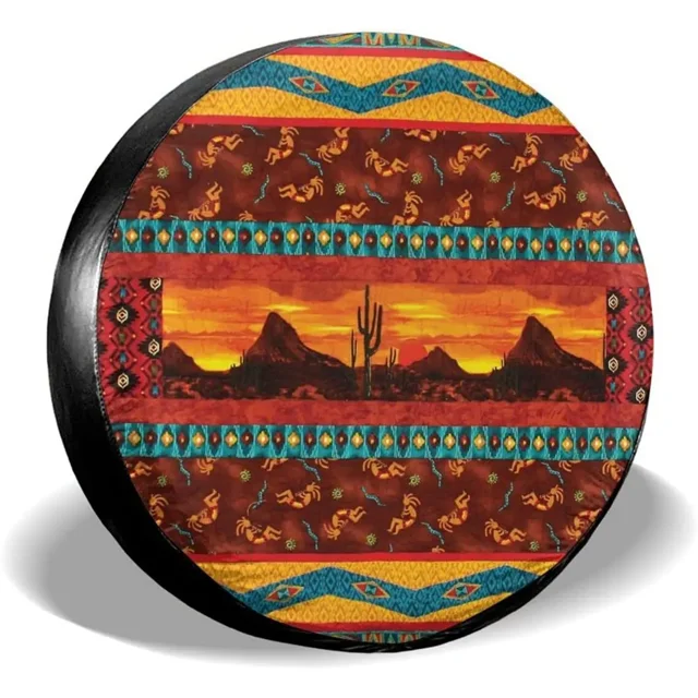 Fall r Southwest Navajo Night Sunset Desert Spare Tire Covers Cute Car
