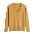 thumbnail image 1 of Umfun Sweaters for Women Fall Comfy Loose Pullover Sweater Spring Sweater V neck Long Sleeve Plus Oversize Cardigan Knitted Outer, 1 of 3