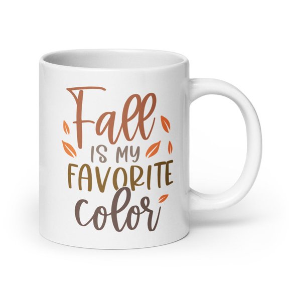 Fall white gsy mug for coffee drinker, fall is my favorite mug, coffee mug for fall seaS1on lover, teaC1her appreciation gift, welcome gift