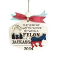 FallDeals! Personalized Donkey Name And Year Ceramic Christmas