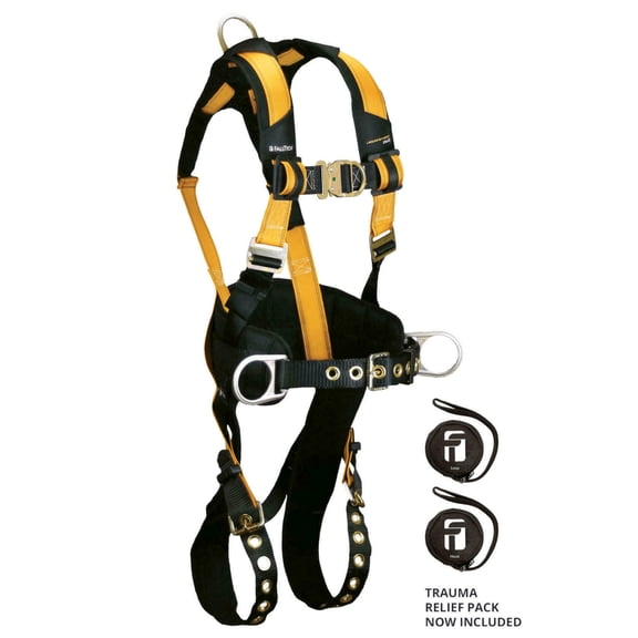 FallTech Journeyman Flex Full Body Construction Climbing Harness, X Large