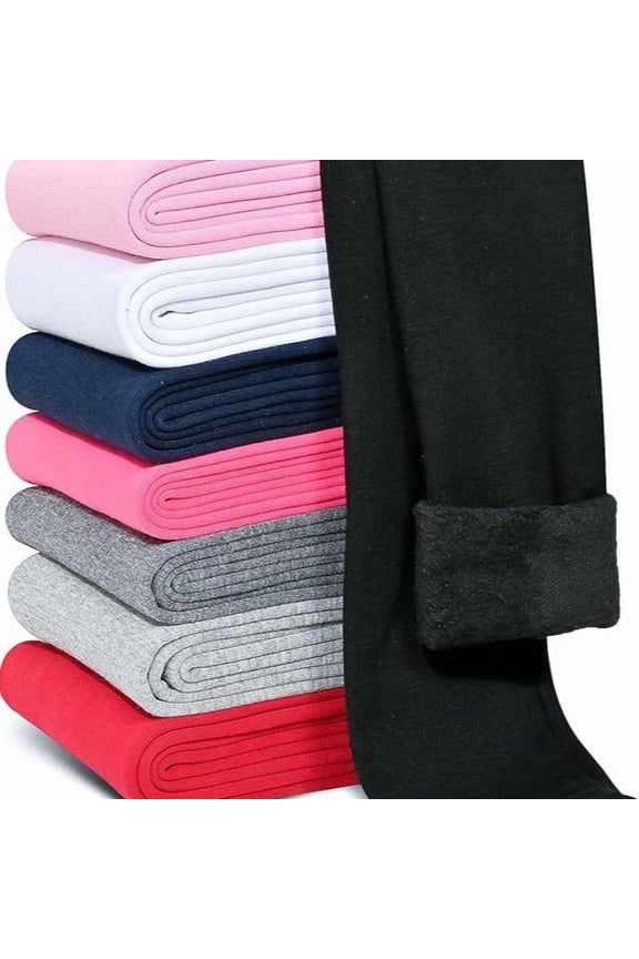 FallWinter Hot-selling Girls' Leggings Fleece-lined Warm Cropped Pants 1773656642684501