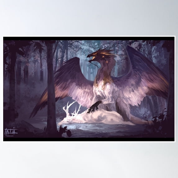 Fallen Angel Poster Wall Art, Modern Wall Decor, 16x24 UNFRAMED