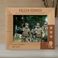 thumbnail image 1 of Fallen Heroes Are A Symbol Of What Makes Our Nation Great Personalized Wooden Frame-10" x 8" Brown Horizontal, 1 of 1