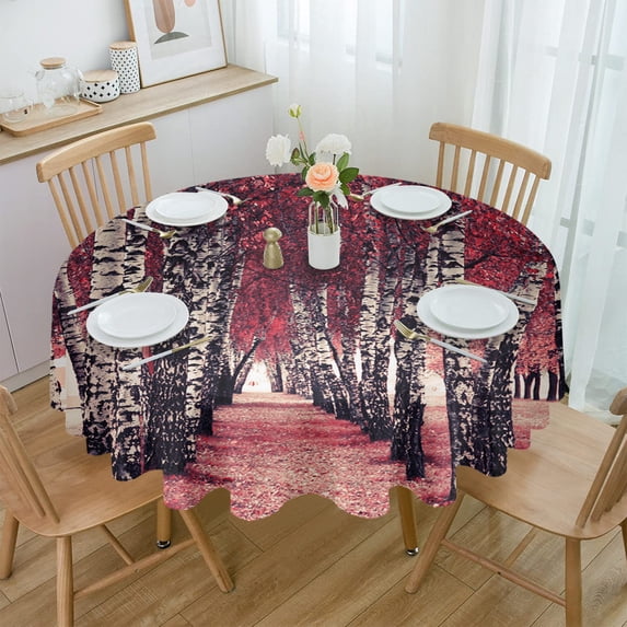 Fallen Leaves Natural Texture Table Cloth Waterproof Home Decoration Tablecloth Party Kitchen Dinner Table Cover